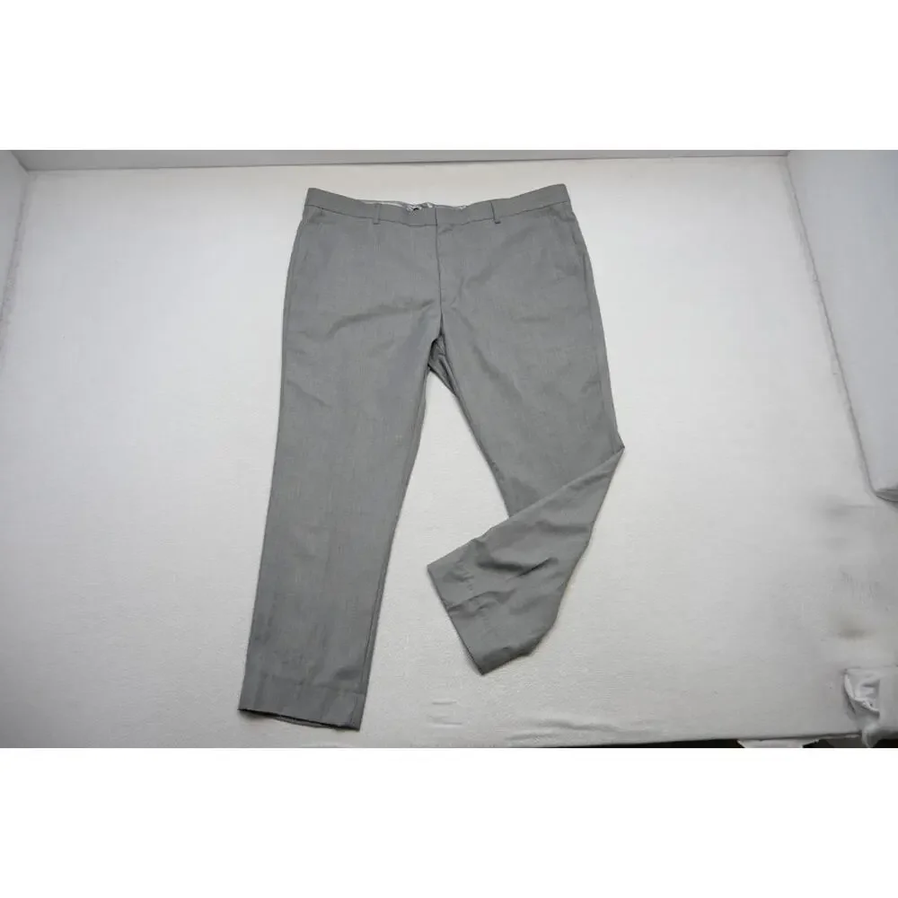 Vinci Slim Fit Tuxedo 2 Piece Suit Pants Jacket‎ Gray Mens Sz 44 x 30 50 R